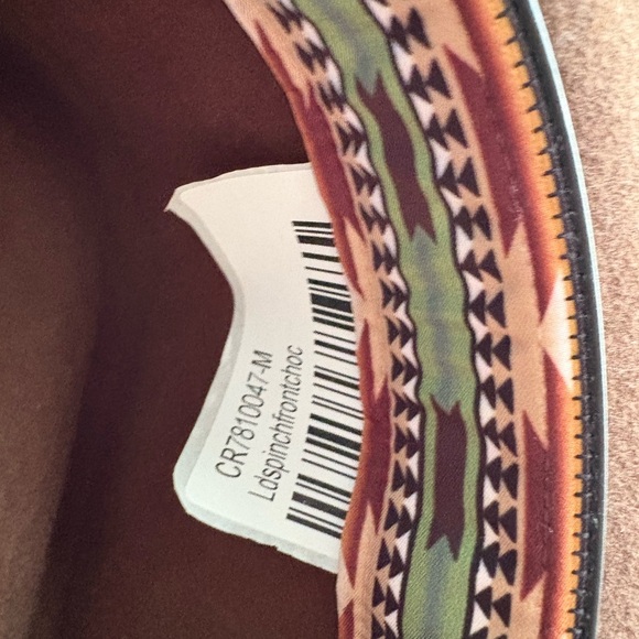 Brown Hat with Feather Accent - Picture 7 of 10